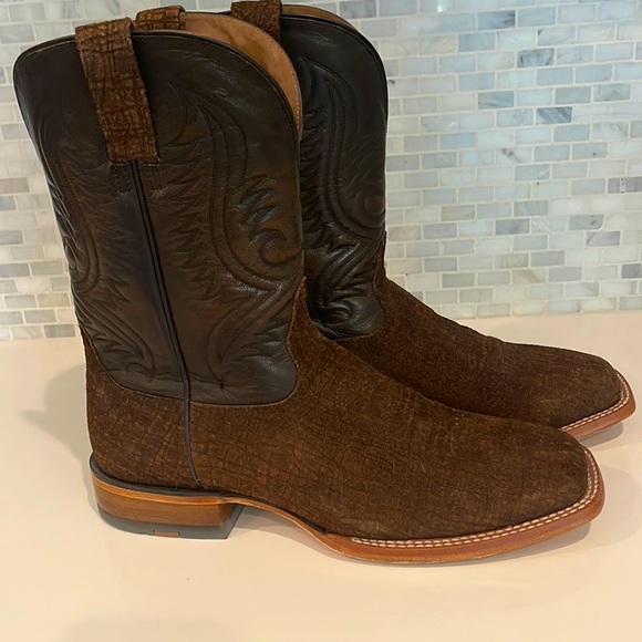 Ariat Western Boot- leather and suede. Worn one time!